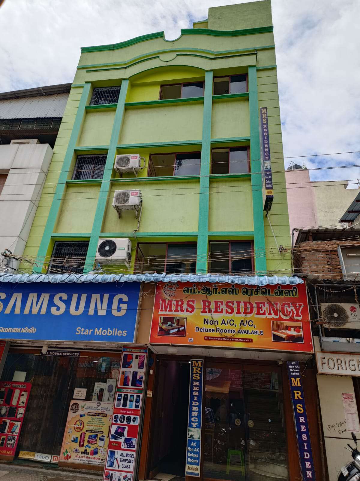 Front exterior of the MRS Residency building